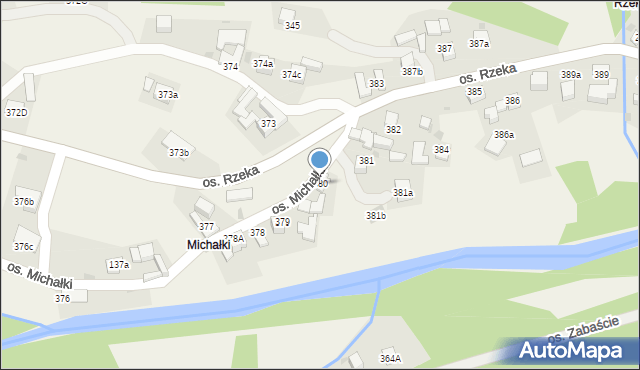 Tylmanowa, Osiedle Michałki, 380, mapa Tylmanowa