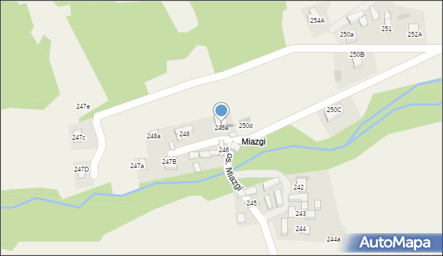 Tylmanowa, Osiedle Padół, 246a, mapa Tylmanowa