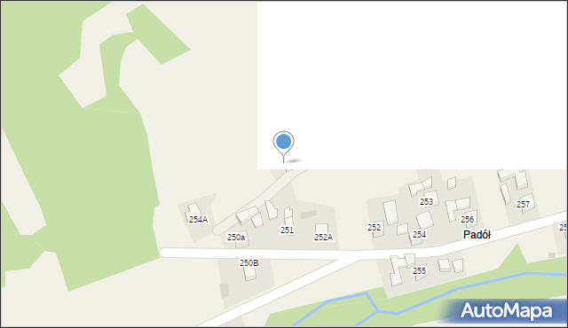 Tylmanowa, Osiedle Padół, 250, mapa Tylmanowa