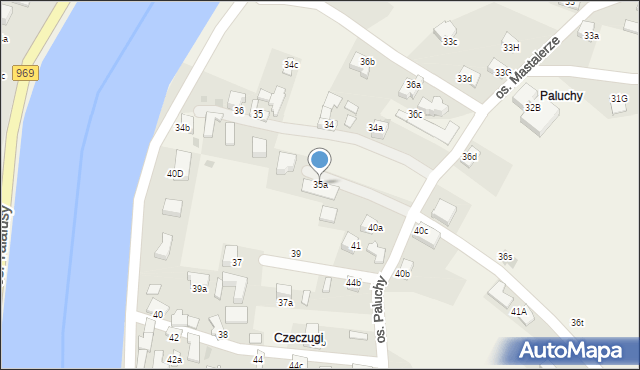 Tylmanowa, Osiedle Paluchy, 35a, mapa Tylmanowa