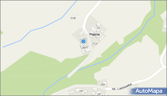 Tylmanowa, Osiedle Płaśnie, 200, mapa Tylmanowa