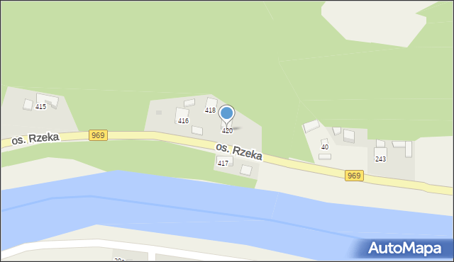 Tylmanowa, Osiedle Rzeka, 420, mapa Tylmanowa