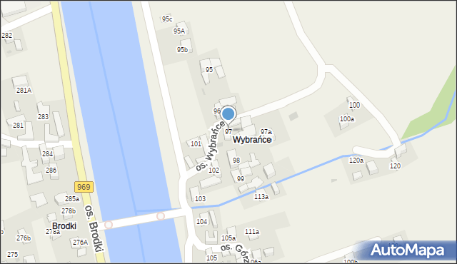 Tylmanowa, Osiedle Wybrańce, 97, mapa Tylmanowa
