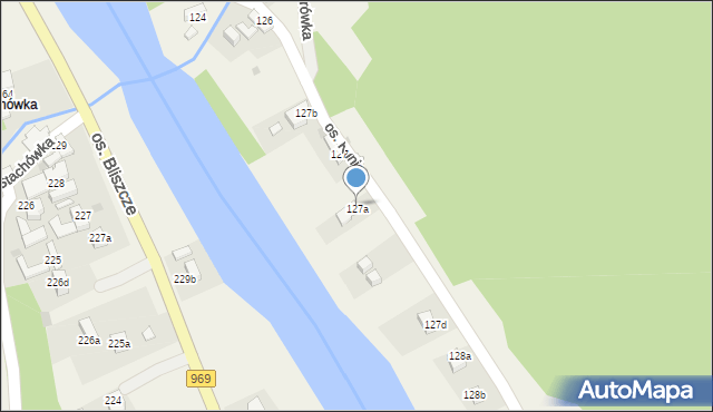 Tylmanowa, Osiedle Zabliszcze, 127a, mapa Tylmanowa
