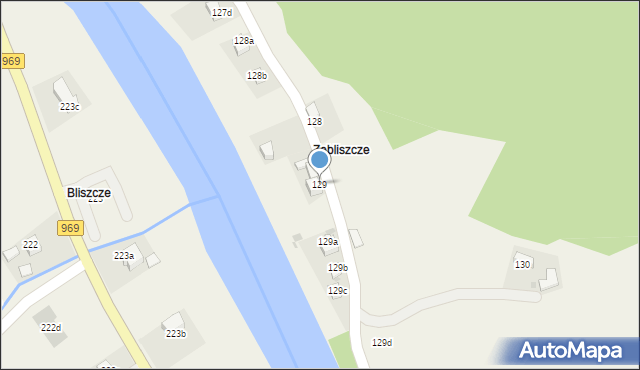 Tylmanowa, Osiedle Zabliszcze, 129, mapa Tylmanowa