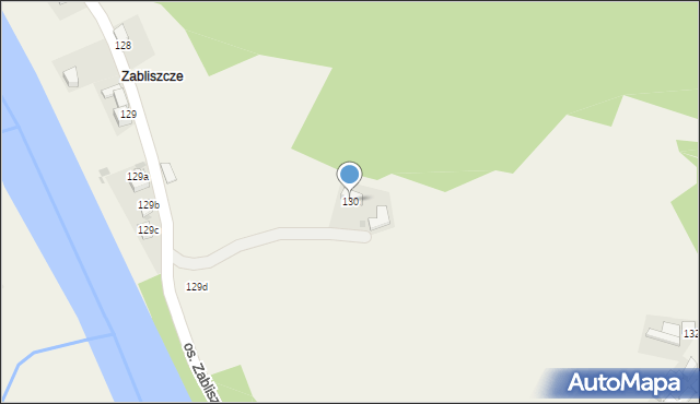 Tylmanowa, Osiedle Zabliszcze, 130, mapa Tylmanowa