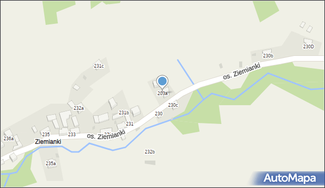 Tylmanowa, Osiedle Ziemianki, 230a, mapa Tylmanowa