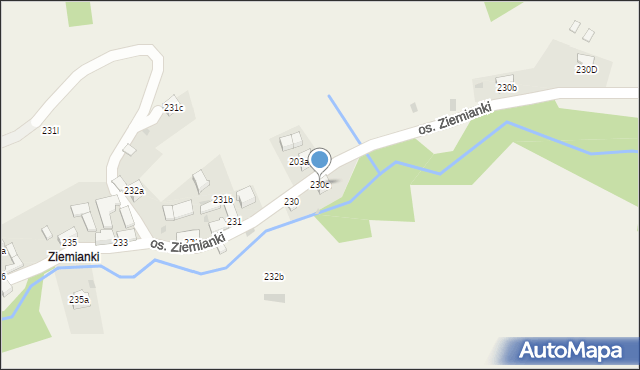 Tylmanowa, Osiedle Ziemianki, 230c, mapa Tylmanowa