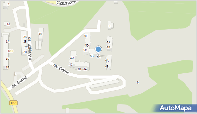 Ujście, Osiedle Górne, 5A, mapa Ujście