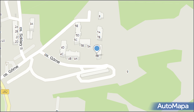 Ujście, Osiedle Górne, 6B, mapa Ujście