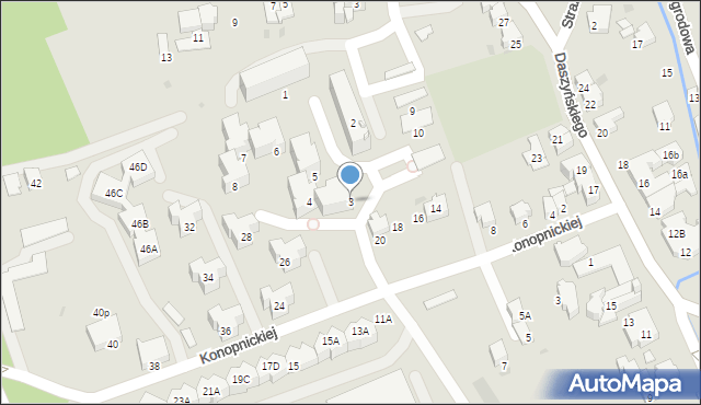 Ustroń, Osiedle Centrum, 3, mapa Ustroń