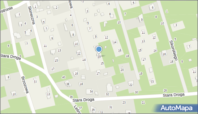 Ustronie, Osiedlowa, 13, mapa Ustronie