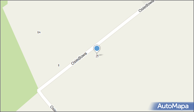 Uwieliny, Osiedlowa, 15, mapa Uwieliny