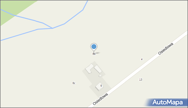 Uwieliny, Osiedlowa, 6b, mapa Uwieliny