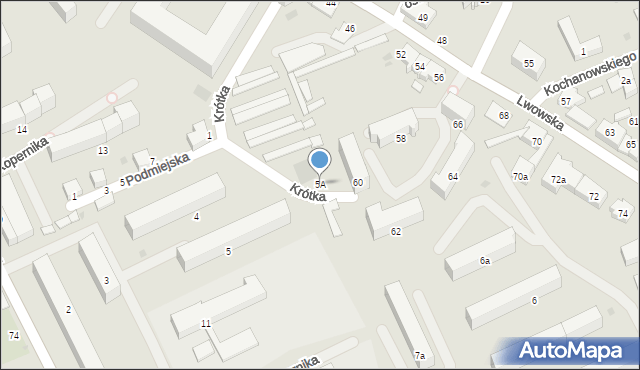 Wadowice, Osiedle Kopernika Mikołaja, 5A, mapa Wadowice