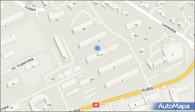 Wadowice, Osiedle Kopernika Mikołaja, 7, mapa Wadowice