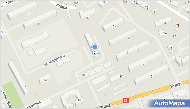Wadowice, Osiedle Kopernika Mikołaja, 7a, mapa Wadowice