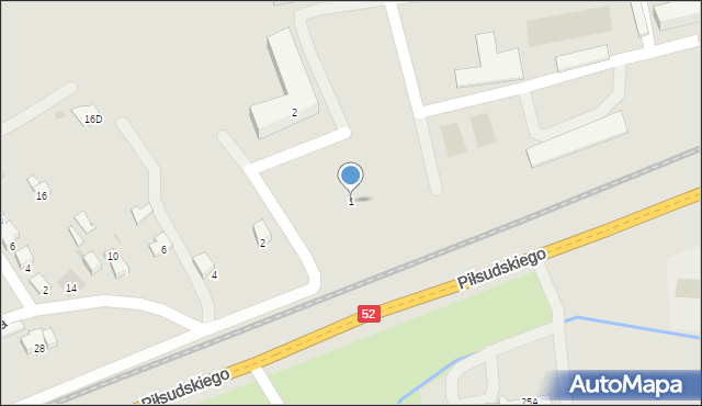 Wadowice, Osiedle Podhalanin, 1, mapa Wadowice