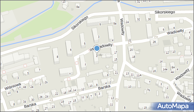 Wadowice, Osiedle Wadowity, 2, mapa Wadowice