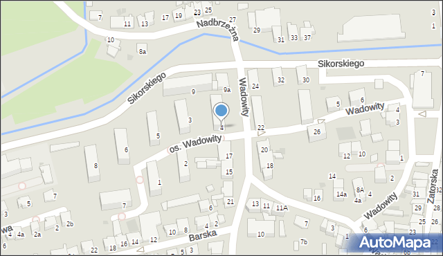 Wadowice, Osiedle Wadowity, 4, mapa Wadowice