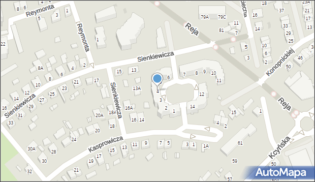 Wągrowiec, Osiedle Niepodległości, 4, mapa Wągrowiec