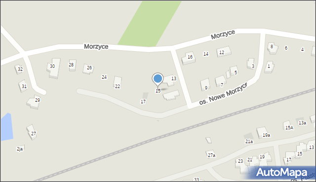 Wałcz, Osiedle Nowe Morzyce, 15, mapa Wałcz