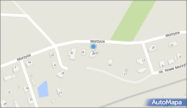 Wałcz, Osiedle Nowe Morzyce, 26, mapa Wałcz