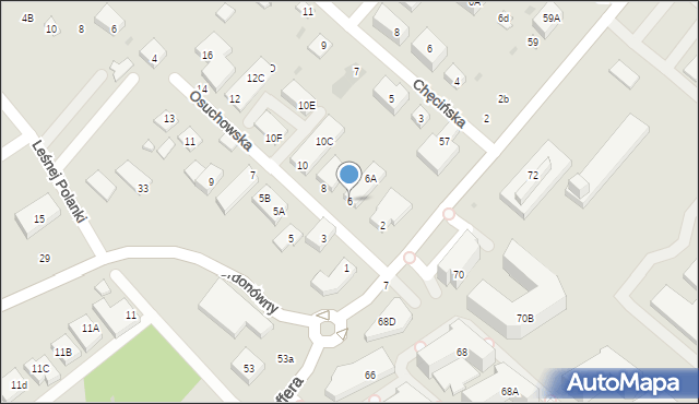 Warszawa, Osuchowska, 6, mapa Warszawy