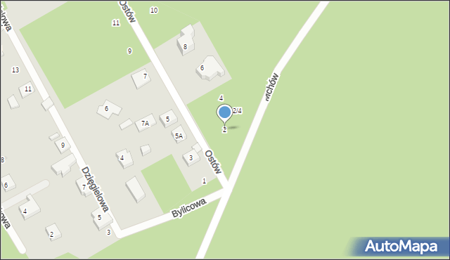 Warszawa, Ostów, 2, mapa Warszawy