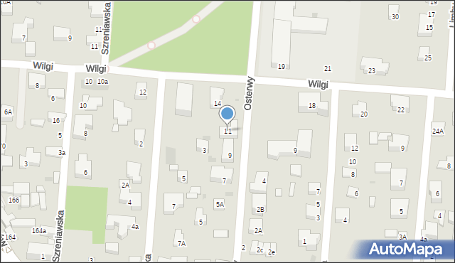 Warszawa, Osterwy Juliusza, 11, mapa Warszawy