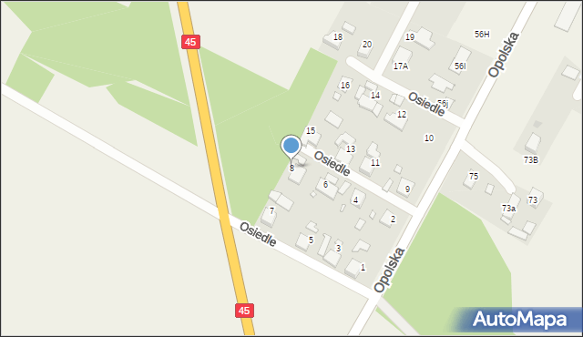 Węgry, Osiedle, 8, mapa Węgry
