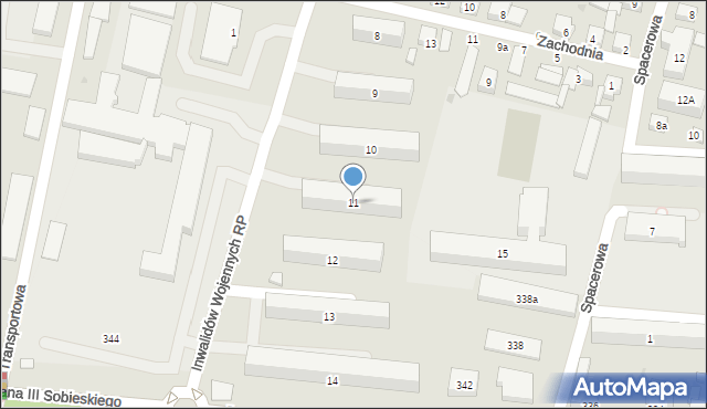 Wejherowo, Osiedle 1000-lecia Państwa Polskiego, 11, mapa Wejherowo