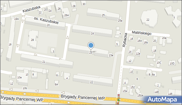 Wejherowo, Osiedle Kaszubskie, 23, mapa Wejherowo