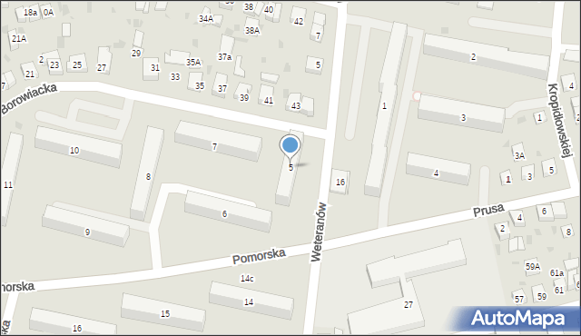 Wejherowo, Osiedle Kaszubskie, 5, mapa Wejherowo