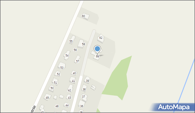 Wełnica, Osiedle Letnie, 64, mapa Wełnica