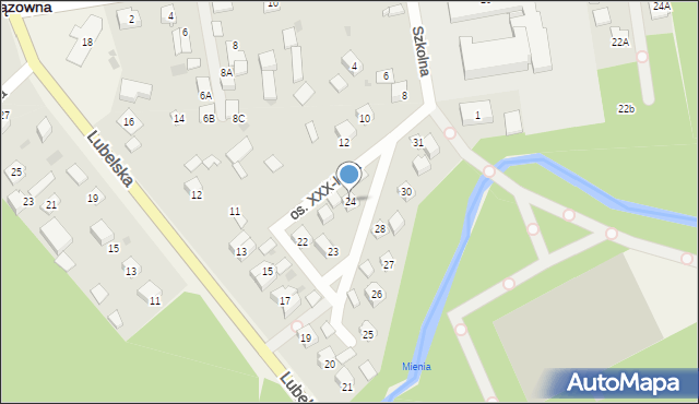 Wiązowna, Osiedle XXX-lecia, 24, mapa Wiązowna