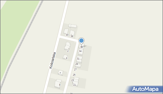 Widziszewo, Osiedlowa, 36, mapa Widziszewo