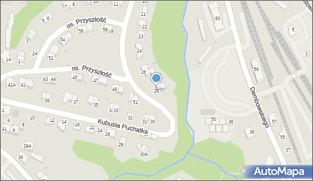 Wieliczka, Osiedle Przyszłość, 28, mapa Wieliczka