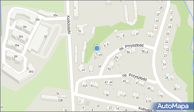 Wieliczka, Osiedle Przyszłość, 4, mapa Wieliczka