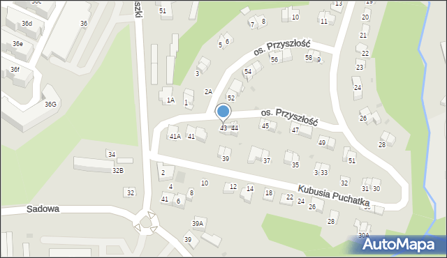 Wieliczka, Osiedle Przyszłość, 43, mapa Wieliczka