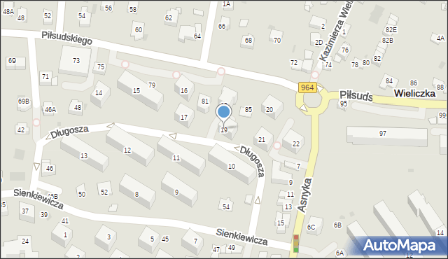 Wieliczka, Osiedle Sienkiewicza Henryka, 19, mapa Wieliczka