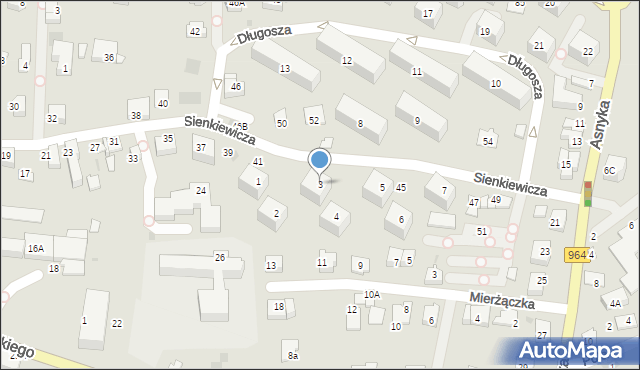Wieliczka, Osiedle Sienkiewicza Henryka, 3, mapa Wieliczka