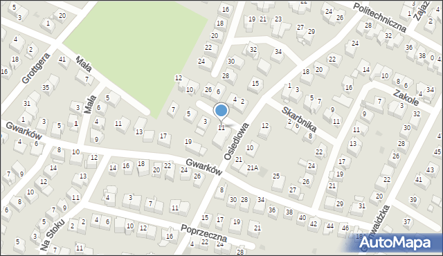 Wieliczka, Osiedlowa, 11, mapa Wieliczka