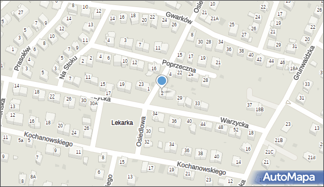 Wieliczka, Osiedlowa, 2, mapa Wieliczka