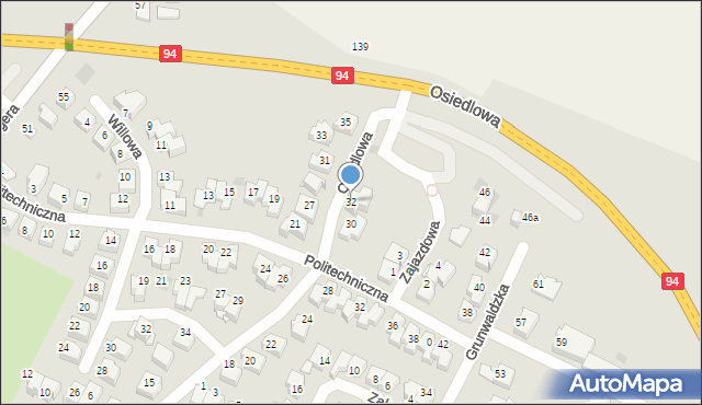 Wieliczka, Osiedlowa, 32, mapa Wieliczka