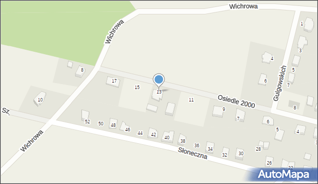 Wielki Klincz, Osiedle 2000, 13, mapa Wielki Klincz