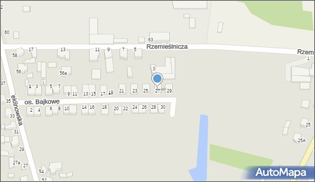 Wieruszów, Osiedle Bajkowe, 27, mapa Wieruszów