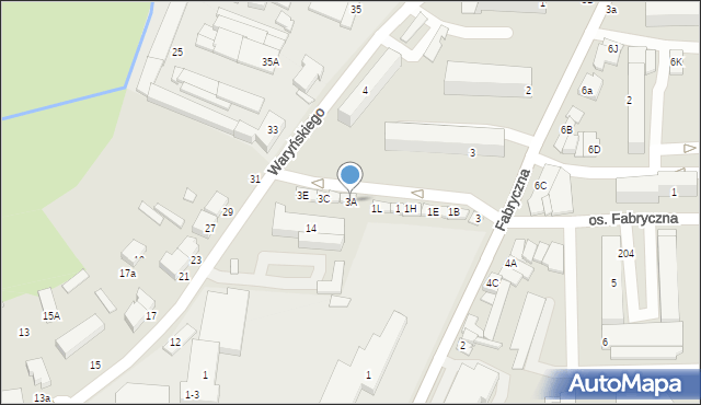 Wieruszów, Osiedlowa, 3A, mapa Wieruszów