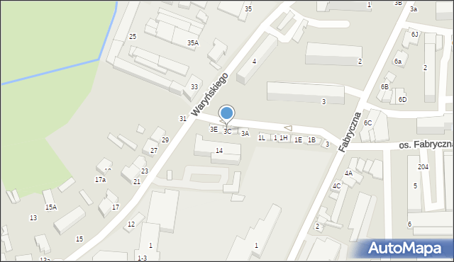 Wieruszów, Osiedlowa, 3C, mapa Wieruszów