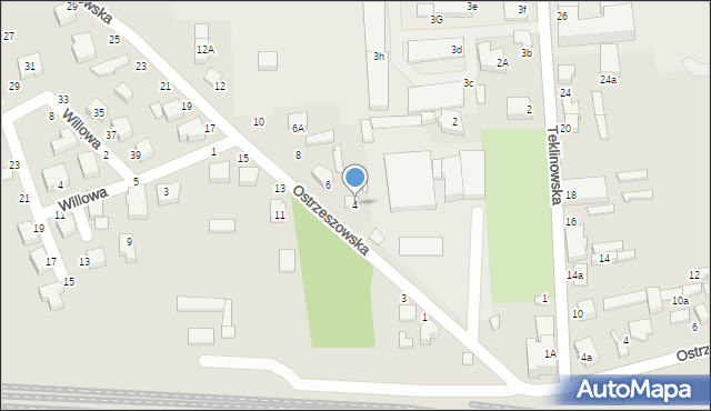 Wieruszów, Ostrzeszowska, 4, mapa Wieruszów